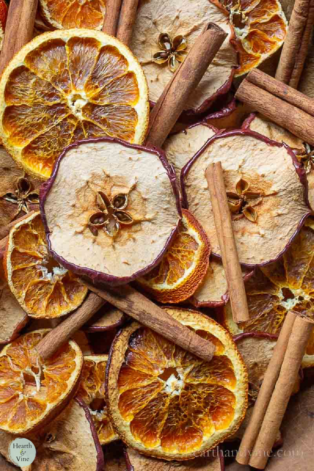 Homemade Potpourri Made With Apples, Oranges and Cinnamon