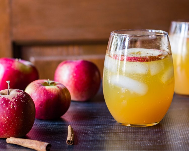 This apple cider cocktail is perfect for entertaining in the fall, with the fresh taste of apples and cinnamon, that will warm you down to your toes.