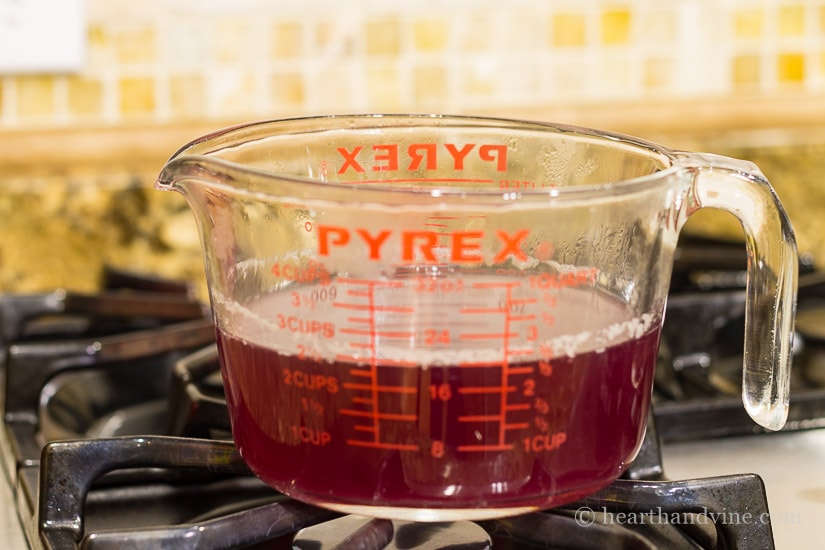 Beauty berry jelly juice base.