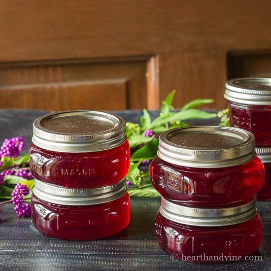 Beauty berry jelly homemade from the backyard.