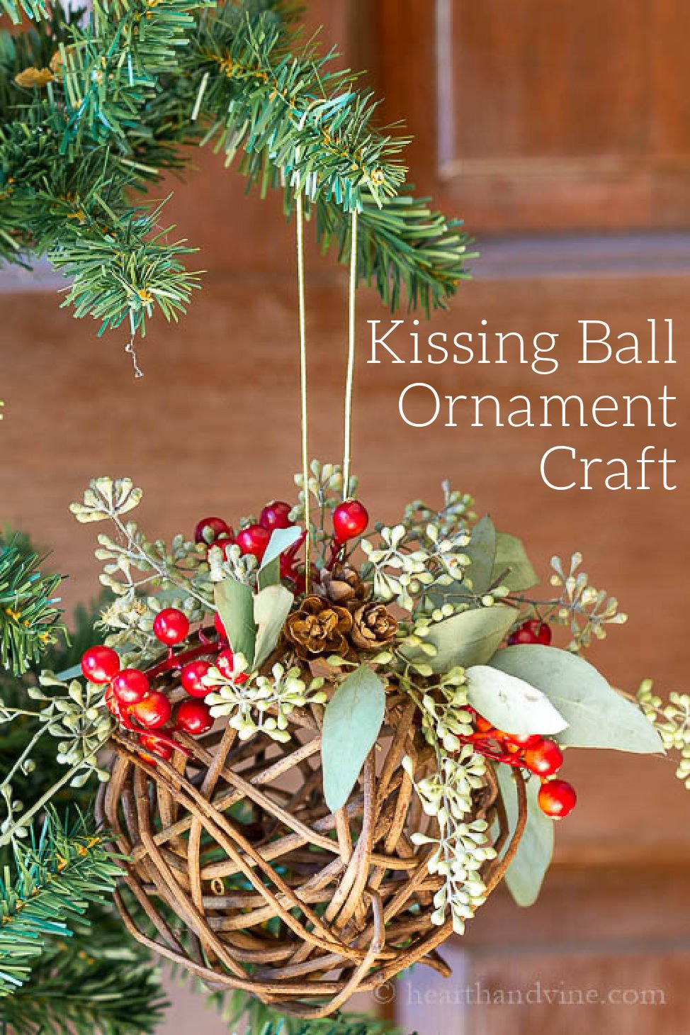 Kissing Ball Ornament For Beautiful Natural Decor Hearth and Vine