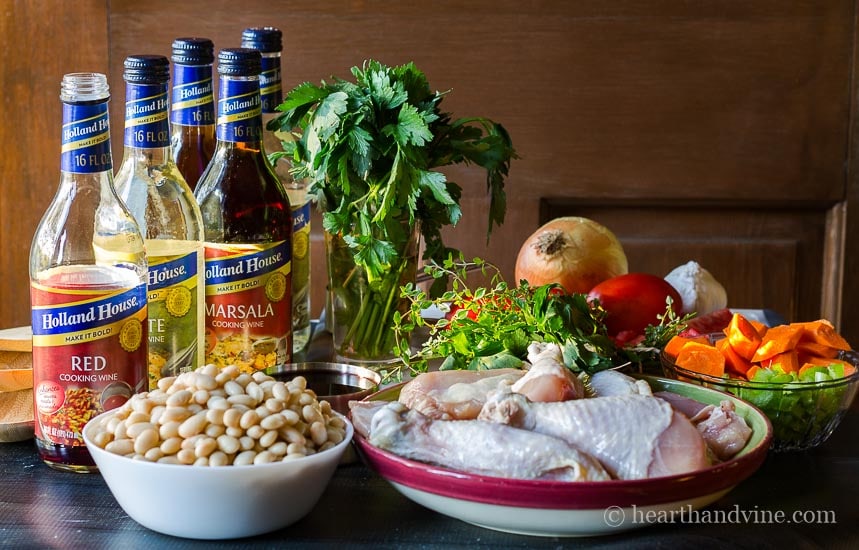 This slow cooker chicken cassoulet ingredients