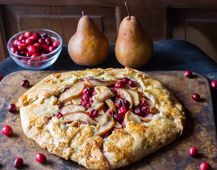 cranberry pear galette: easy, beautiful and irresistible