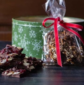 Chocolate bark ideas for gifts.