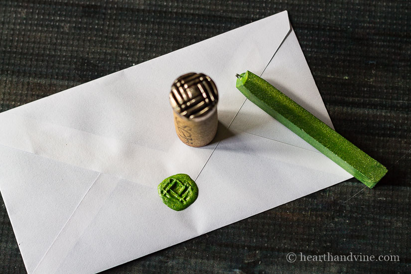 DIY seal wax stamp silver graphic button