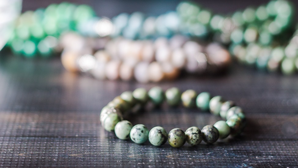 Healing stone bracelets African Turquoise.