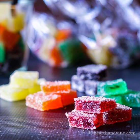 This jelly candy recipe is a fun gift for anyone who has a sweet tooth. Made with gelatin, sugar and flavored drink mix, to make a sweet and tasty treat.