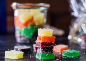 This jelly candy recipe is a fun gift for anyone who has a sweet tooth. Made with gelatin, sugar and flavored drink mix, to make a sweet and tasty treat.
