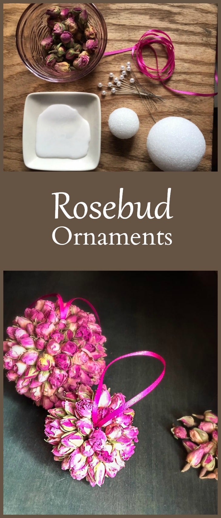 Rosebud Ornaments Handmade for the Holidays Hearth and Vine