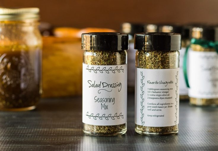 Homemade Salad Dressing Mix Recipe Great for Holiday Gifts