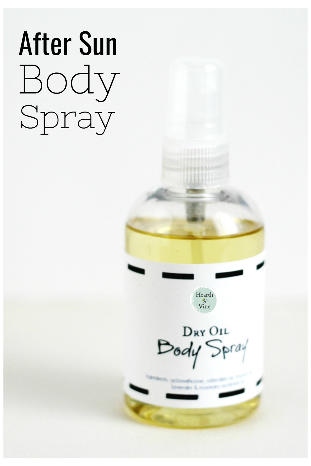 Bottle of dry oil spray