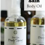Dry oil body spray bottle
