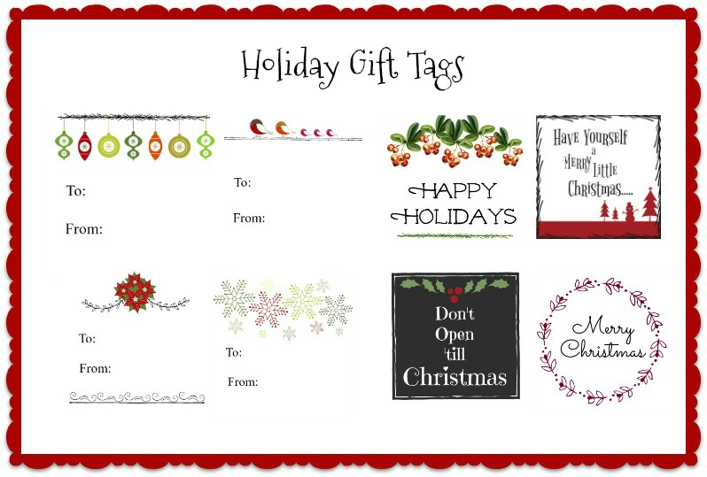 free printable christmas labels