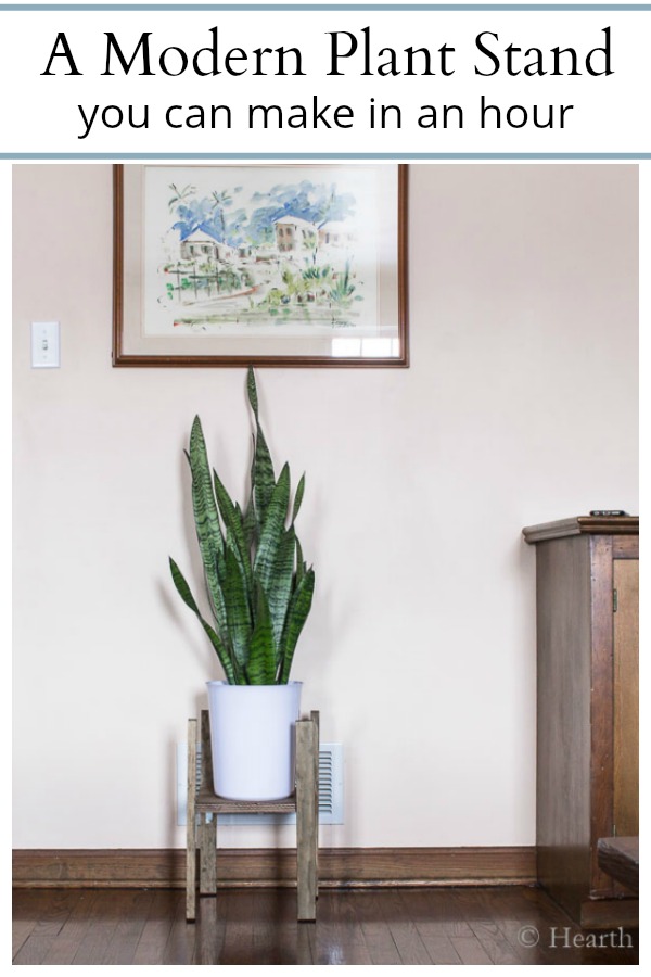 DIY easy modern plant stand tutorial