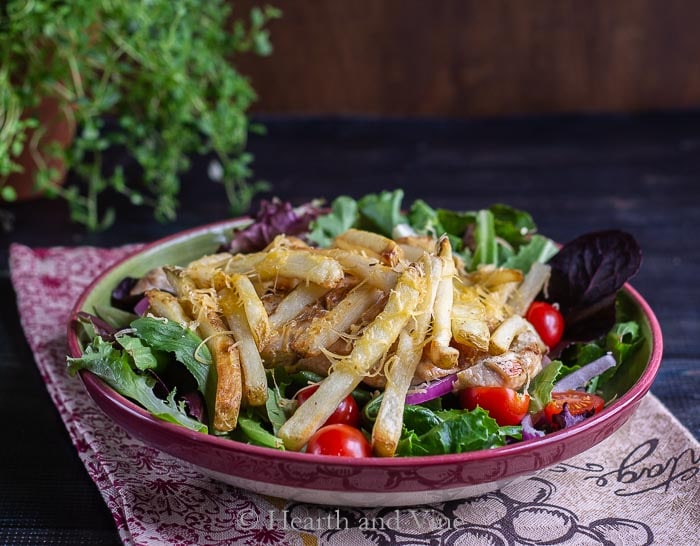 Pittsburgh salad with fries