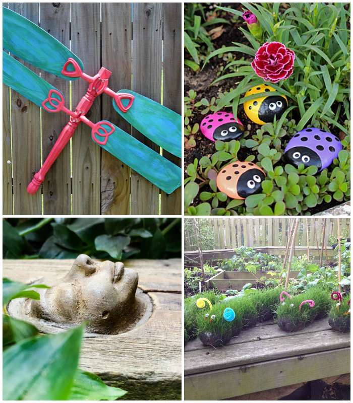 Animal themed garden art projects