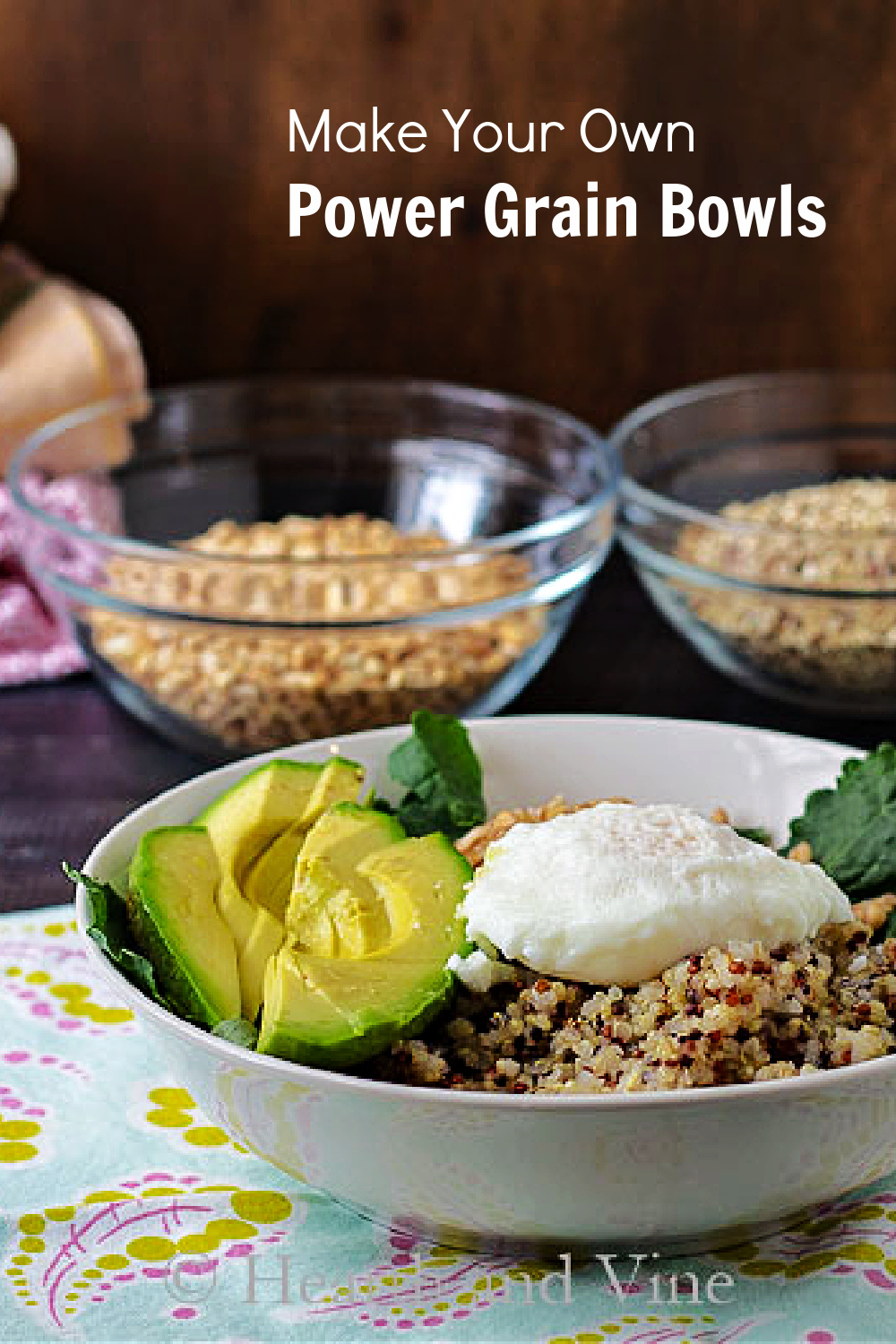 Power Grain Bowls - Great for Breakfast, Lunch or Dinner