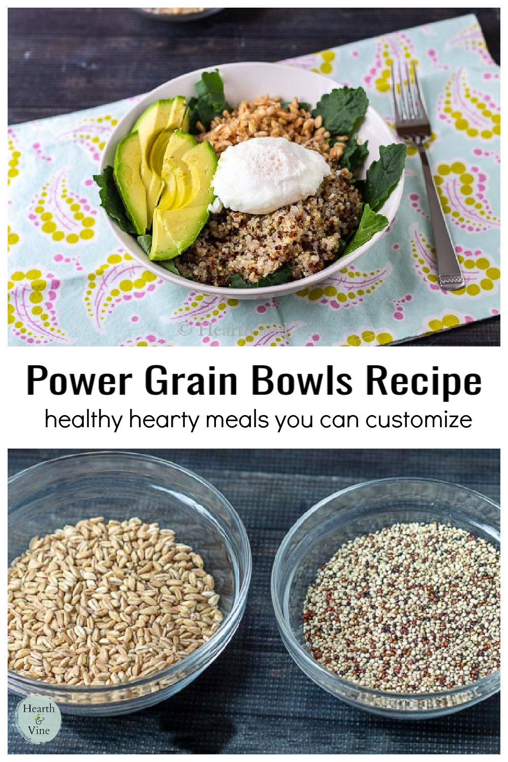 Grain Bowl Recipe Great for Breakfast, Lunch or Dinner