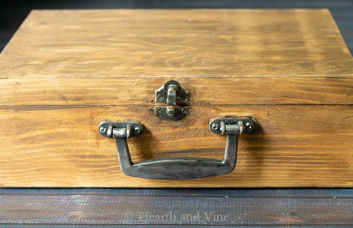 Stained and antiqued box