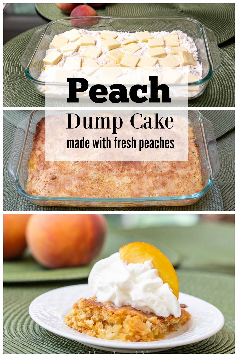 Fresh Peach Dump Cake Made With 5 Simple Ingredients