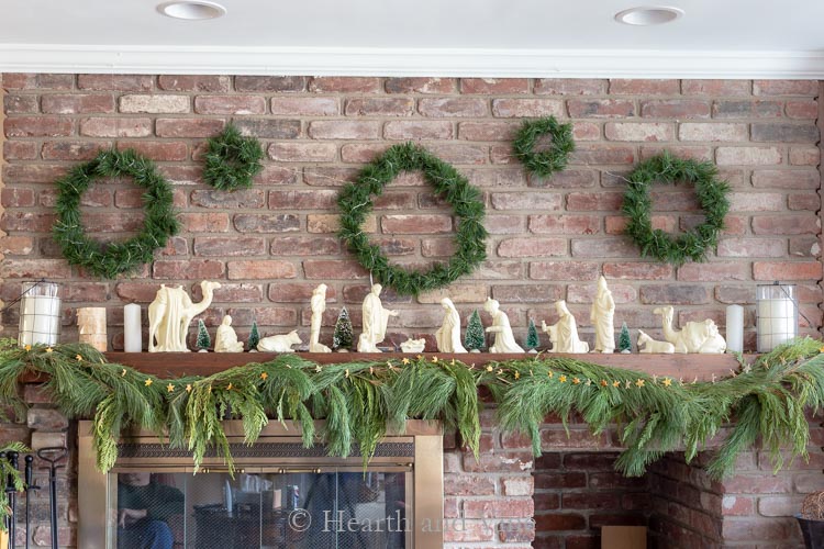 How to Make a Wreath Gallery to Brighten Your Mantel | Hearth and Vine