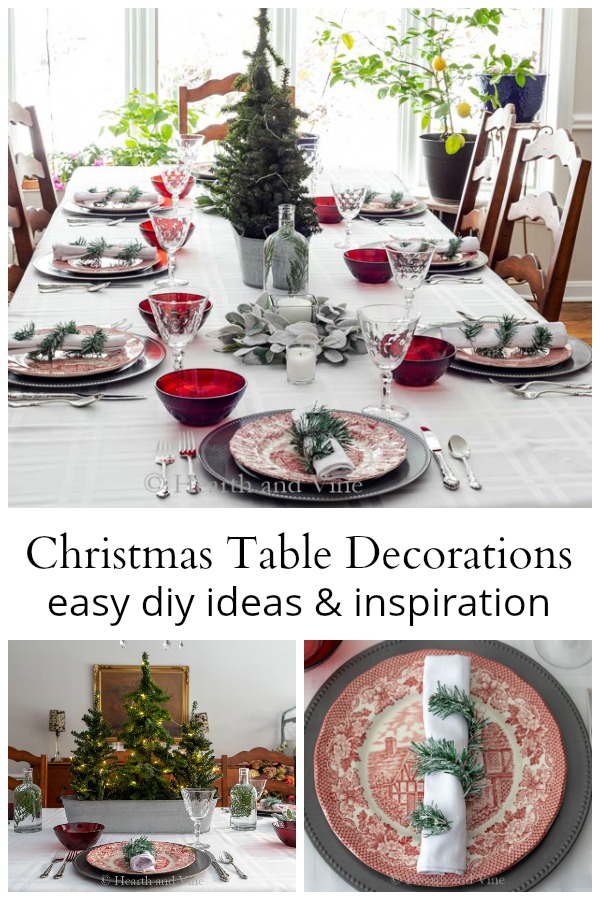 Christmas table decorations and ideas