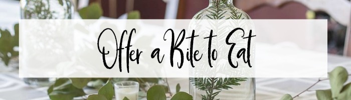 Offer a bite to eat banner