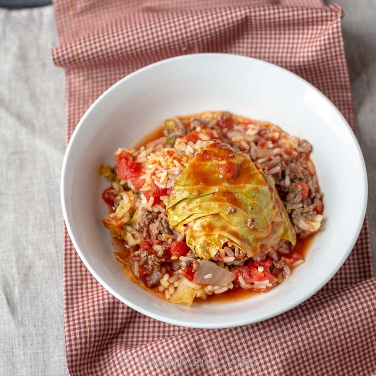 Stuffed Cabbage Roll Casserole - Great Flavor Without the Work