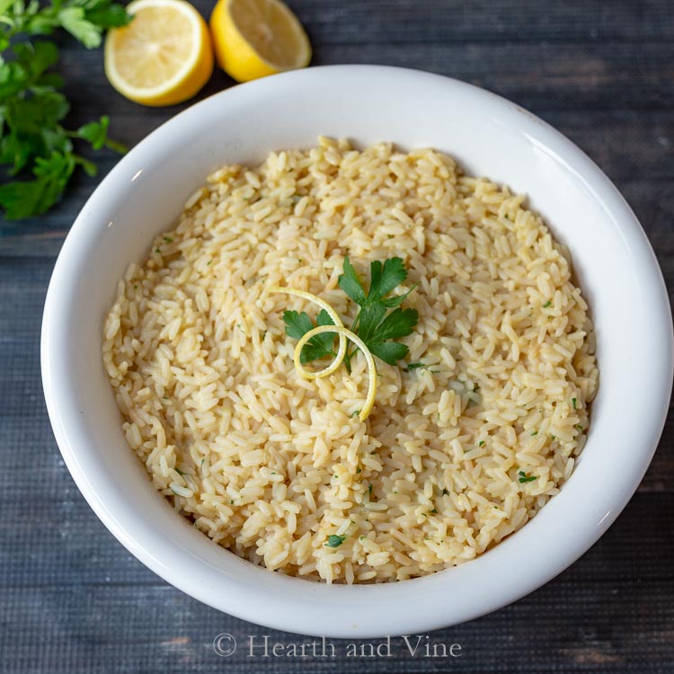 Lemon rice bowl