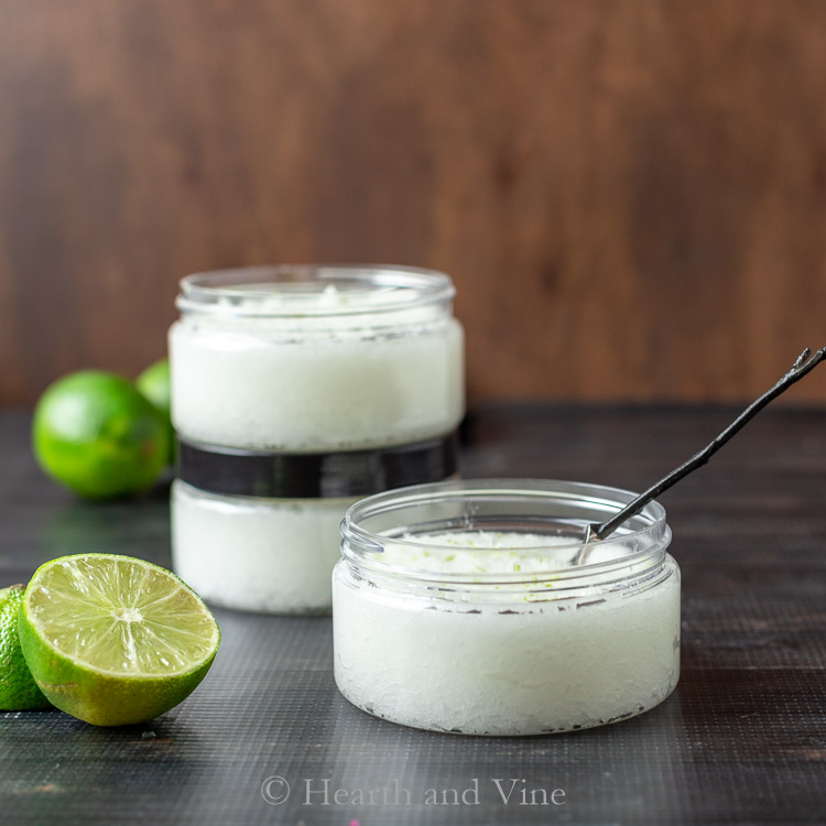 jars of foot scrub