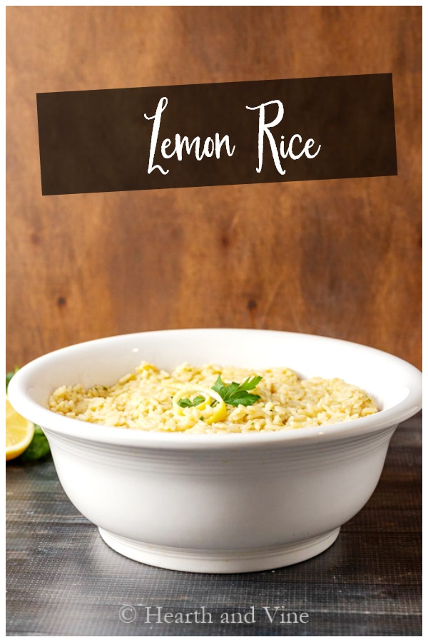 Lemon rice serving bowl