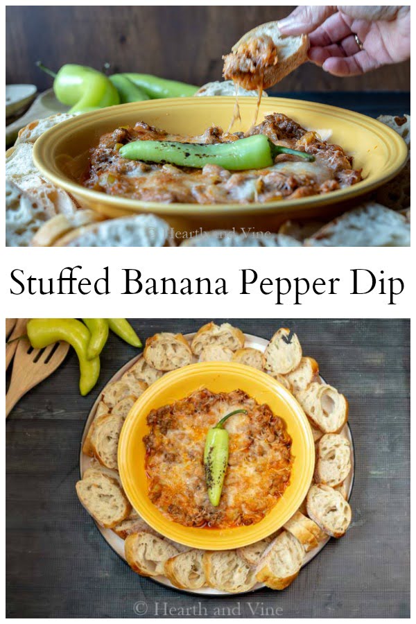 Stuffed Banana Pepper Dip Recipe - An Italian Classic Turned into a Dip