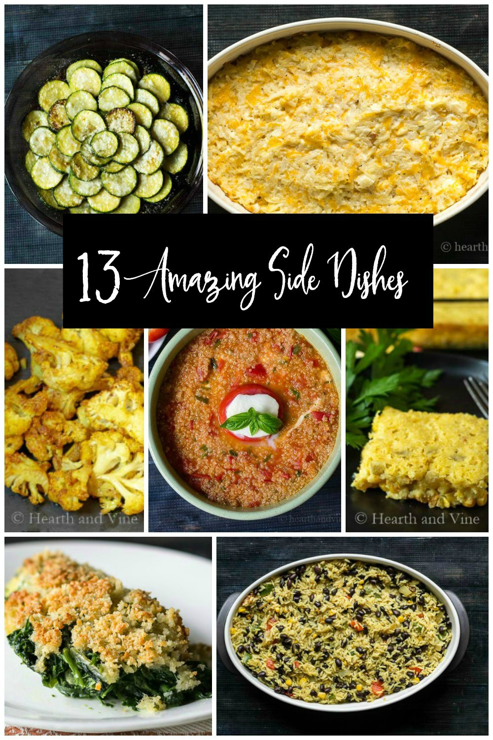 Collage of side dish recipes