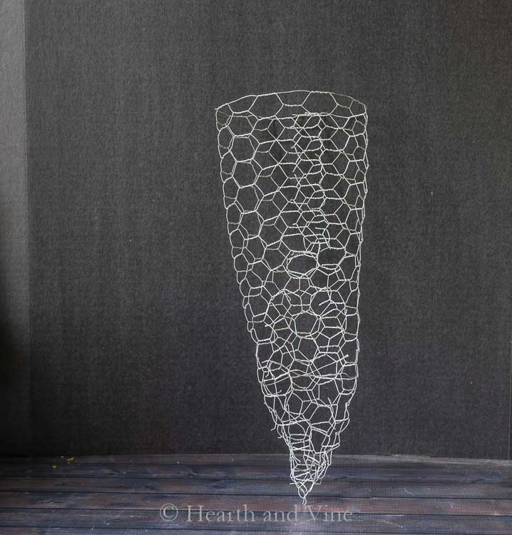 Chicken wire cone