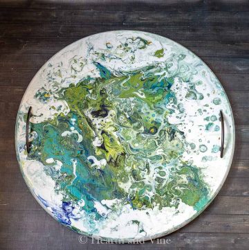 Acrylic pour painting tray