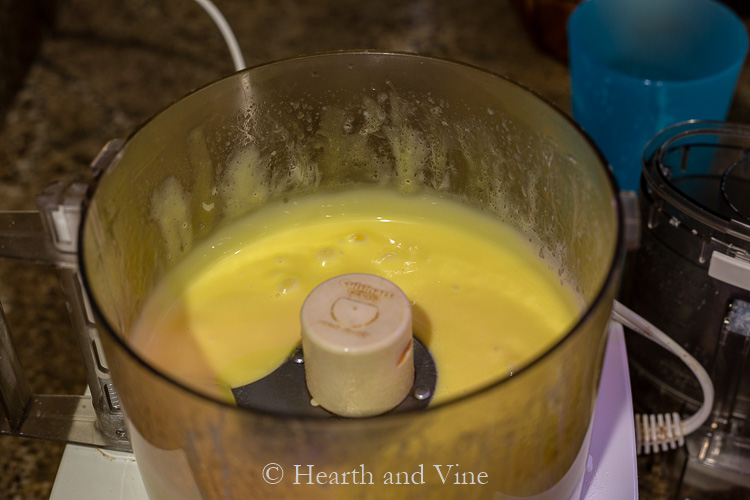 Hollandaise in food processor