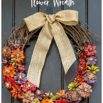 DIY Pine Cone Flower Wreath