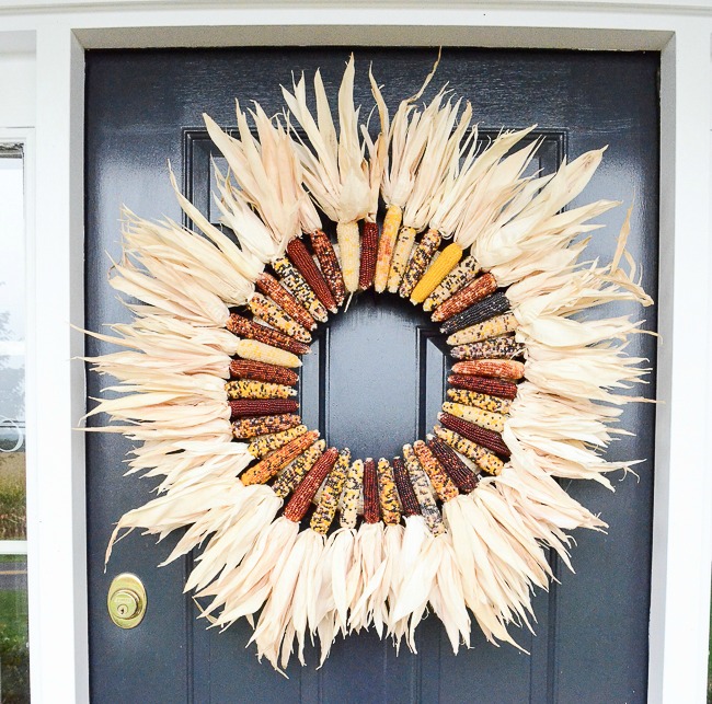 Stone Gable Indian Corn Wreath