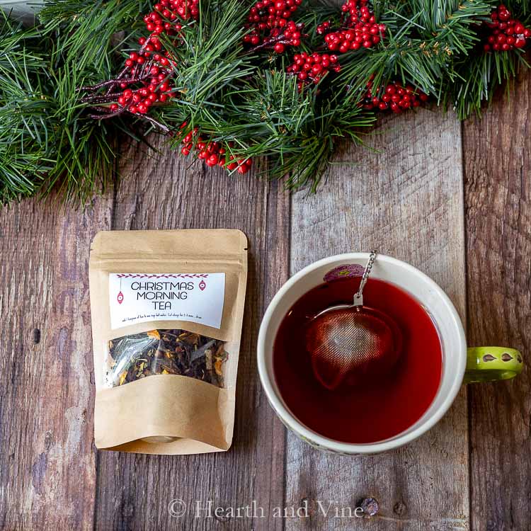 Homemade Christmas Morning Tea Blend Holiday Gift Idea
