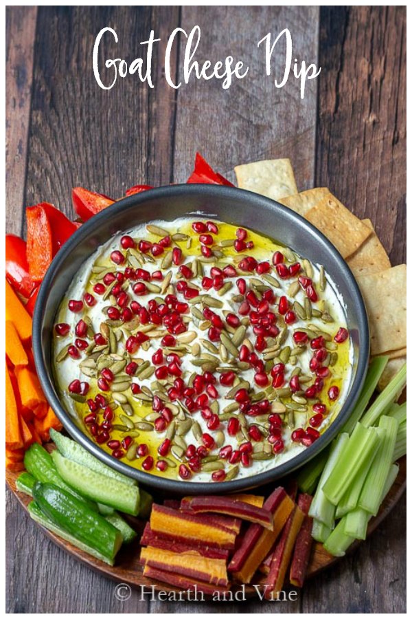 Goat cheese dip appetizer