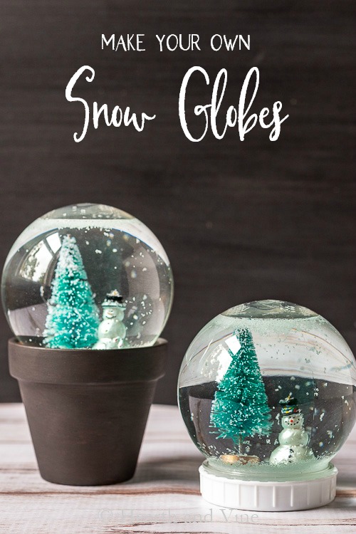 Two snow globes