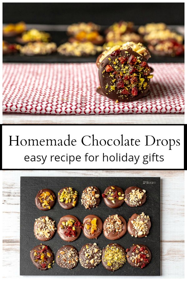 Homemade Chocolate Candy Drops for the Holidays