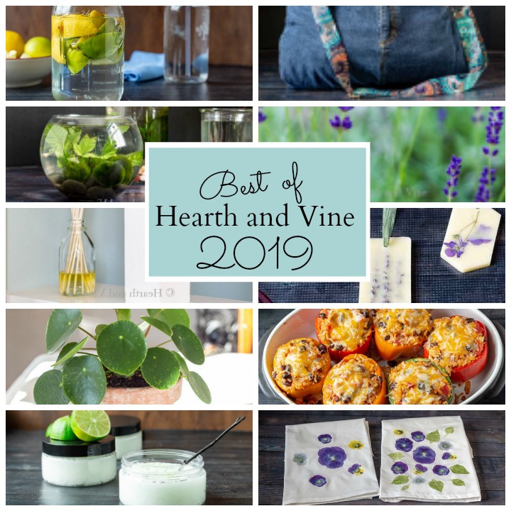 Graphic collage of top 10 Hearth and Vine posts from 2019