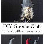 collage of gnome bottle toppers