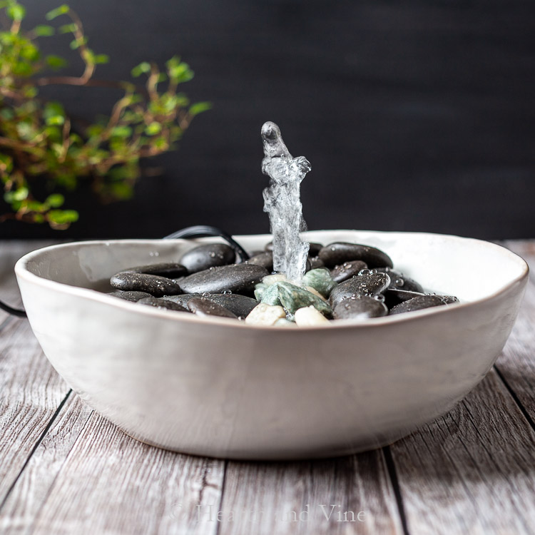 miniature fountain diy