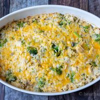 Baked chicken broccoli and rice casserole