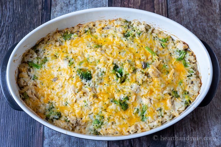 Baked chicken broccoli and rice casserole