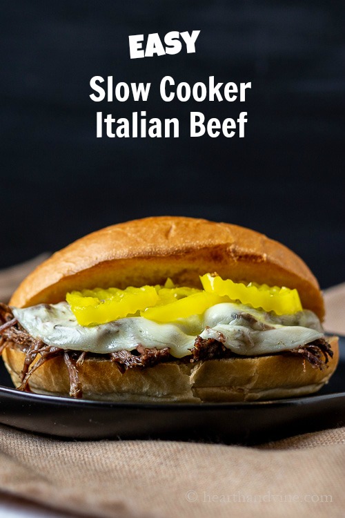 Sandwich with Italian beef 