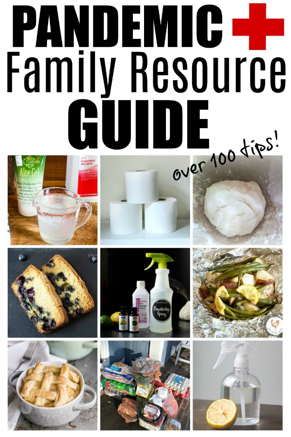 Pandemic family resource guide collage