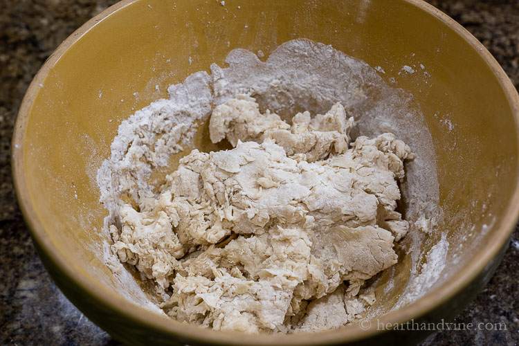 Dinner rolls dough in bowl